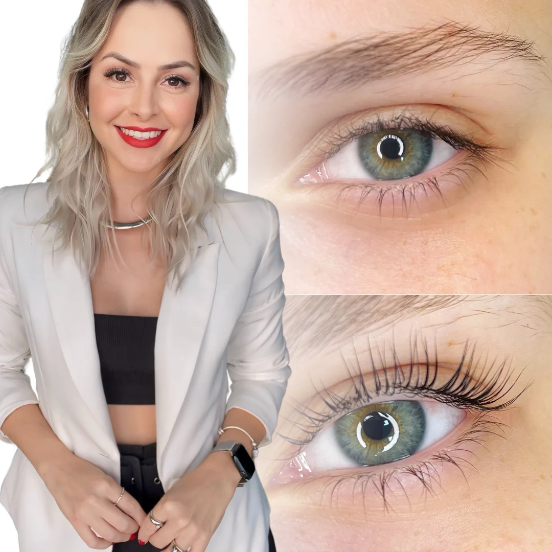 Roberta e o antes e depois do Lash Lifting